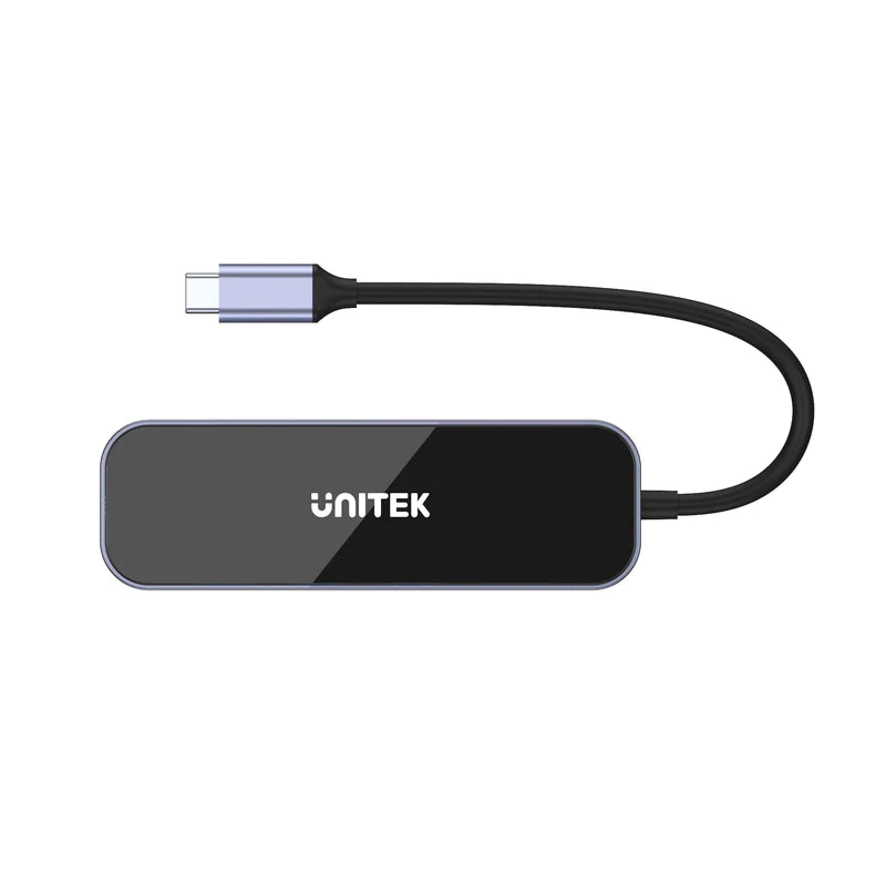 Unitek D1084A uHUB H6 Gloss 6-in-1 USB-C Ethernet Hub With HDMI and 100W Power Delivery Unitek D1084A uHUB H6 Gloss 6-in-1 USB-C Ethernet Hub With HDMI and 100W Power Delivery